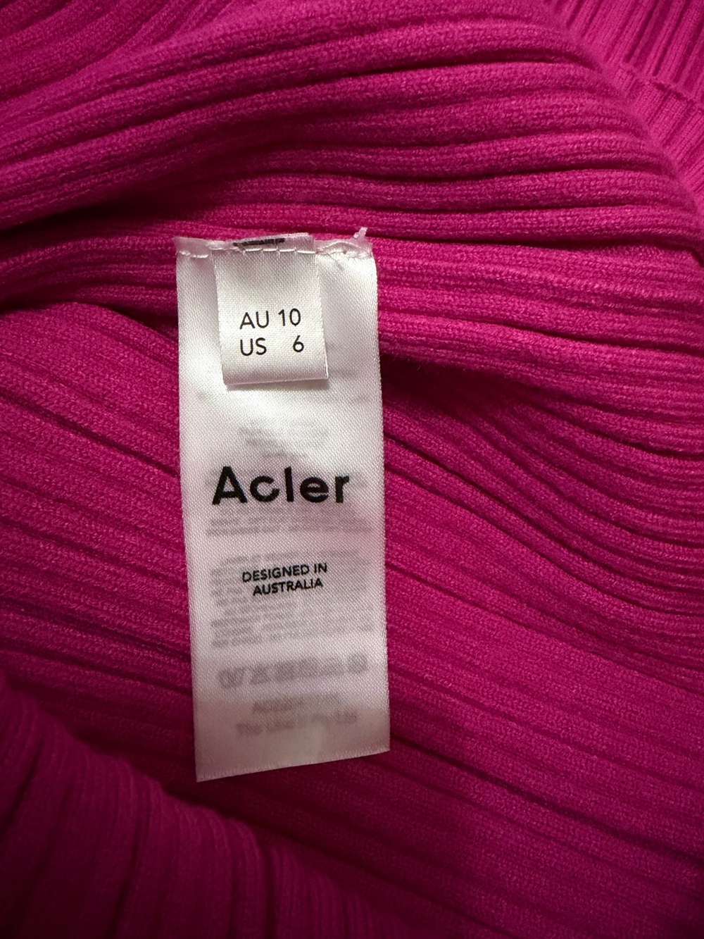 ACLER Windsor Dress Flamingo Pink Size 6 - Picture 7 of 9